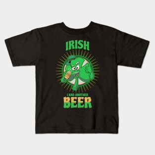 Irish I Had Another Beer Funny St Patrick's Day Kids T-Shirt